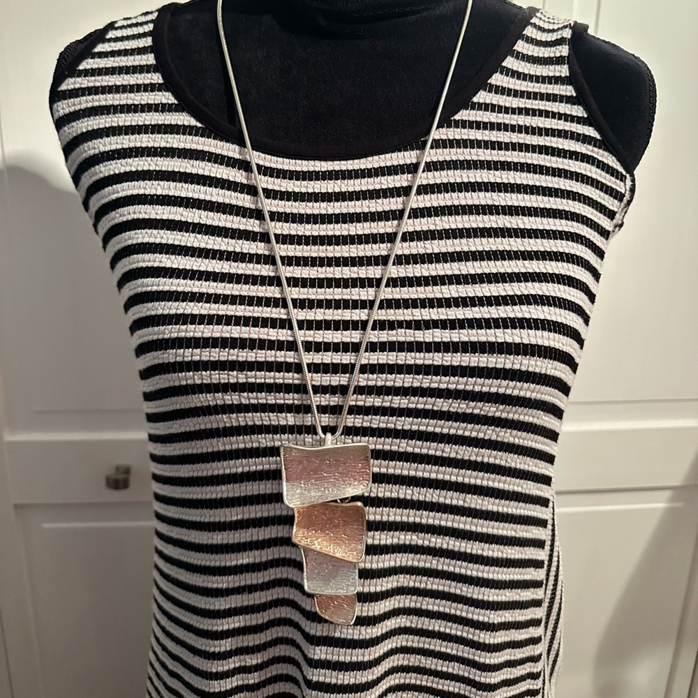 Max studio maxi knit striped dress